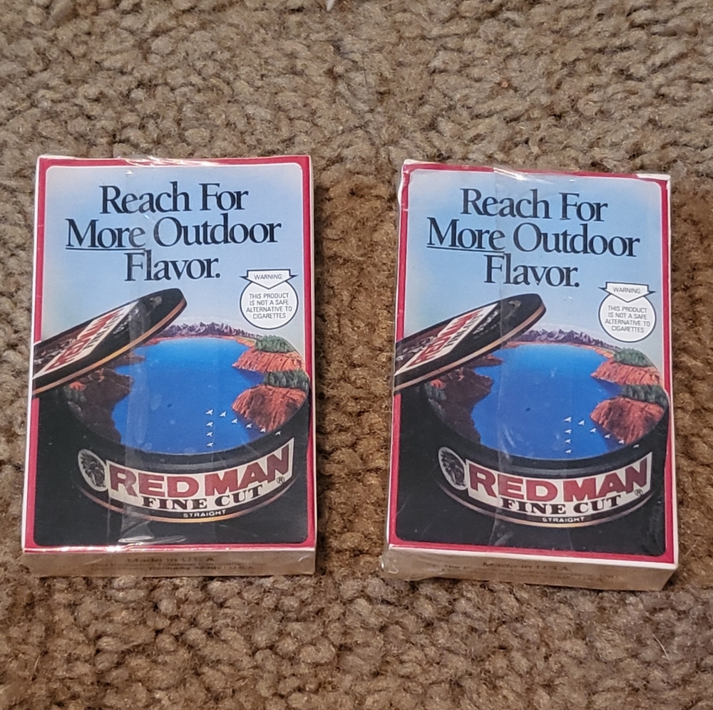 VTG Red Man Playing Cards Sealed  1970